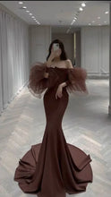Load image into Gallery viewer, Elegant Prom Dress 2023 Tulle Puffy Sleeves Off the Shoulder