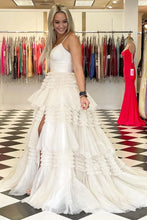 Load image into Gallery viewer, Gorgeous Prom Dress 2023 Spaghetti Straps Cascading Ruffles