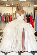 Load image into Gallery viewer, Gorgeous Prom Dress 2023 Spaghetti Straps Cascading Ruffles