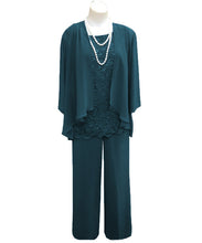 Load image into Gallery viewer, Dusty Blue Mother of the Bride Dress Pants Suits Plus Size Petite Loose Fit