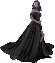 Load image into Gallery viewer, Prom Dresses 2023 for Women Ball Gown Off the Shoulder with Slit