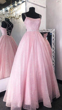 Load image into Gallery viewer, Pink Prom Dress 2023 Spaghtti Straps Corset Back