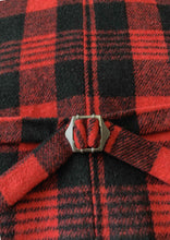 Load image into Gallery viewer, Plaid Red Satin Back Wedding Vest for Groomsmen
