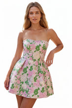Load image into Gallery viewer, Flower Strapless Homecoming Dress A-Line Mini Dress 2026
