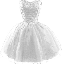 Load image into Gallery viewer, Cute Homecoming Dress 2023 Short Princess Strapless Beaded Tulle
