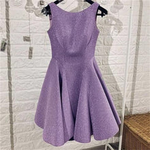 Load image into Gallery viewer, Purple Homecoming Dress 2023 Short Jewel Neck Sleeveless Sequin
