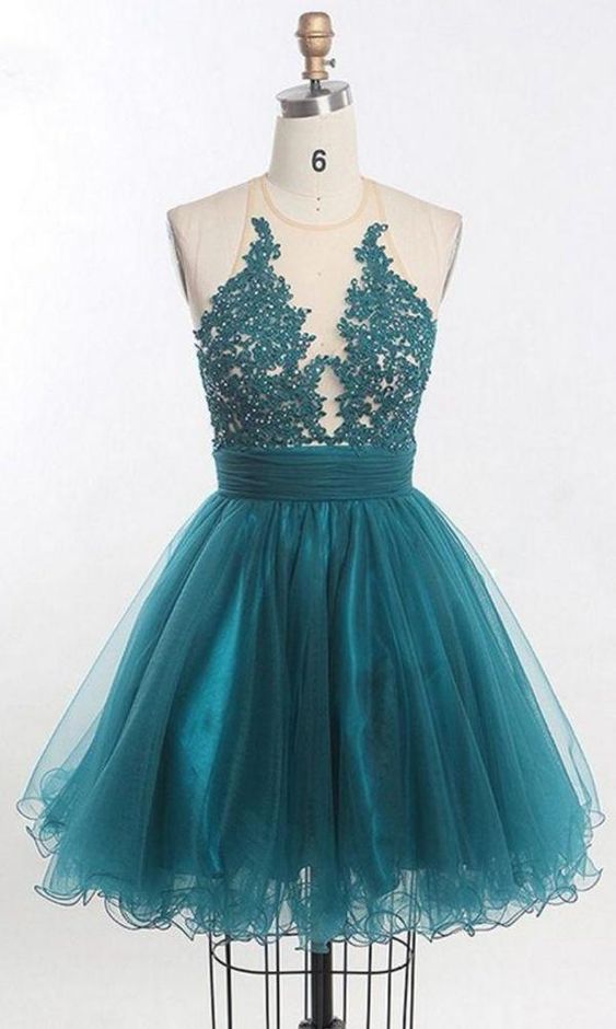 Unique Homecoming Dress 2023 Short Halter Neck Tulle