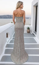Load image into Gallery viewer, Beaded Lace Plunging Neckline Mermaid Prom Dress Gown
