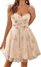 Load image into Gallery viewer, Fairy Homecoming Dress 2023 Short Floral Straps Tulle
