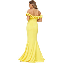 Load image into Gallery viewer, Long Prom Dress 2023 Off the Shoulder Ruffles
