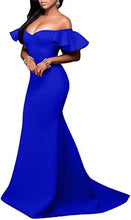 Load image into Gallery viewer, Prom Dress 2023 Off the Shoulder Ruffles Sleeves
