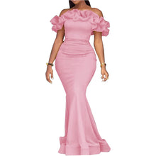 Load image into Gallery viewer, Long Prom Dress 2023 Off the Shoulder Ruffles
