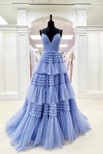 Load image into Gallery viewer, Gorgeous Prom Dress 2023 Spaghetti Straps Cascading Ruffles
