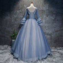 Load image into Gallery viewer, Simple Prom Dress 2023 Long Sleeves with Bow(s) Princess
