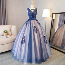 Load image into Gallery viewer, Prom Dress 2023 Tulle Beaded Bow(s) with Appliques
