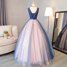 Load image into Gallery viewer, Prom Dress 2023 Tulle Beaded Bow(s) with Appliques
