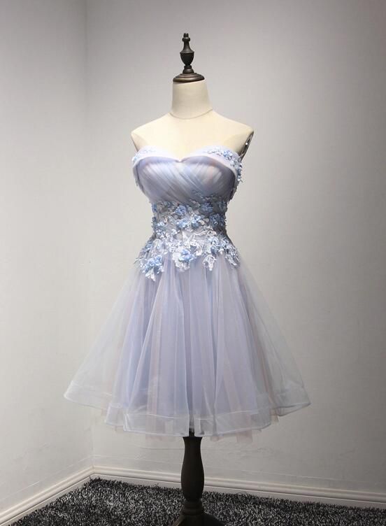 Short Prom Dress 2023 Fairy Tulle Strapless