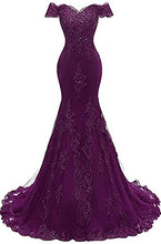 Load image into Gallery viewer, Burgundy Prom Dress 2022 Lace-up Back
